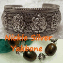 tibetan silver bracelet, yakbone bracelet