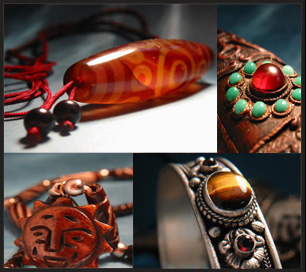 handmade tibetan jewelry, tibetan artworks